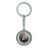 GRAPHICS & MORE American Pit Bull Terrier Blue Nose Dog Spinning Round Metal Key Chain Keychain Ring