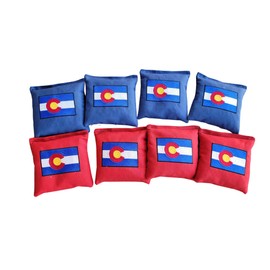 Colorado Flag Cornhole Bags Full Size 6x6 duck canvas bags