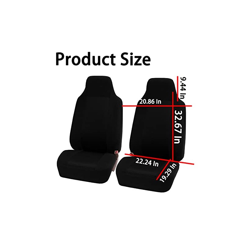 BESULEN - Juego de 2 fundas de asiento delantero de