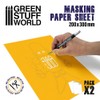 Greenstuff World GSWD-10498 Large Masking Sheet Set, 2 Pieces, Masking