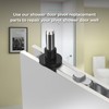 Shuisen Shower Door Pivot Block with 3/4" Pin for Framed