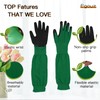 egowz Long Sleeve Gardening Gloves, Multipurpose Heavy Duty Outdoor and