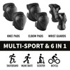 Kids Knee and Elbow Pads - 7 PCS Adjustable Protective