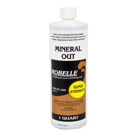 Robelle 1-Quart Concentrated Mineral Out, Pool Metal Remover, Stain Remover, Made in USA