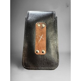 Unbranded Funda Celular Vaquera San Judas Western Style Leather Phone Holster Saint Jude