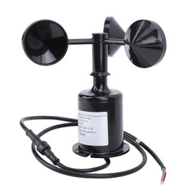 Wind Speed Sensor Professional High Accuracy 3 Cups Wind Speed Sensor Anemometer for Industry Agriculture 9‑30V