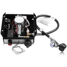 4 Bolt Hole Square Patio Heater Burner Module Replacement Parts with Regulator Valve Assembly Kit, 47,000 BTU, Compatible with Hiland, Fire Sense, etc 4-Sided Glass Tube Propane Outdoor Heater