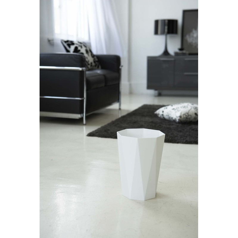 Yamazaki Industries Trash Can 6411 Diamond White