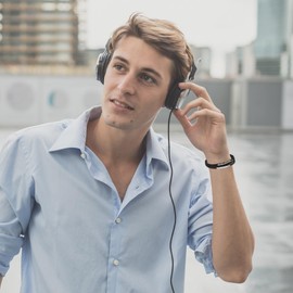 Hengbofeng Mens Bracelet Gifts,Stainless Steel Jewelry ID With Black Black Braided Leather Bracelet,For Perfect Jewelry for Gifts For Family, Loved Ones,Friends