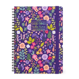 Legami - Spiral Bound Weekly Planner 2025-2026, Flowers, 16 Months, Diary September 2025 to December 2026, Elastic Closure, FSC Certified Paper, 15 x 21 cm