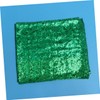 Mikinona Elegant Green Sequin Table Runner Lightweight Party Tablecloth for