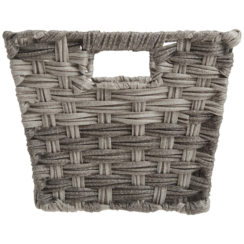 Whitmor Split Rattique Gray Wash Small Tote