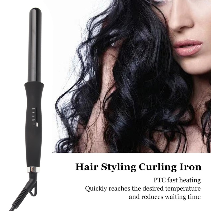 Hair Curling Iron Set 4 Temperature Adjustable Ceramic Curling Wand