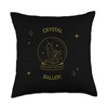 Crystal Baller Funny Gemstone Throw Pillow