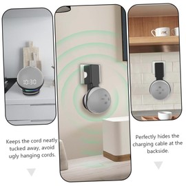 DOITOOL 1pc Wall-Mounted Smart Speaker Bracket for Easy Installation No Tools Required Tidy Secure Audio Output