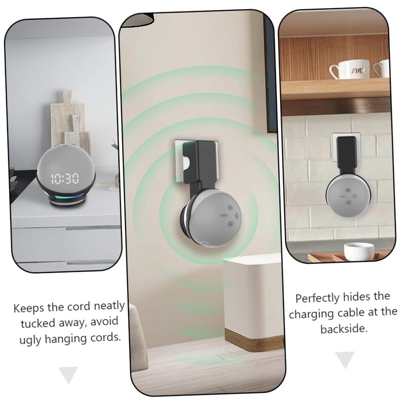 DOITOOL 1pc Wall-Mounted Smart Speaker Bracket for Easy Installation No