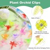 M METERXITY 100-Pack Orchid Clips, Plastic Garden Plant Clips, Dragonfly