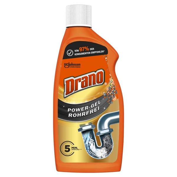 Mr Muscle Drano Power Gel, Pipe-free Drain Cleaner
