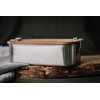 Kronenberg24 Stainless Steel Lunch Box with Bamboo Lid, Dishwasher Safe,