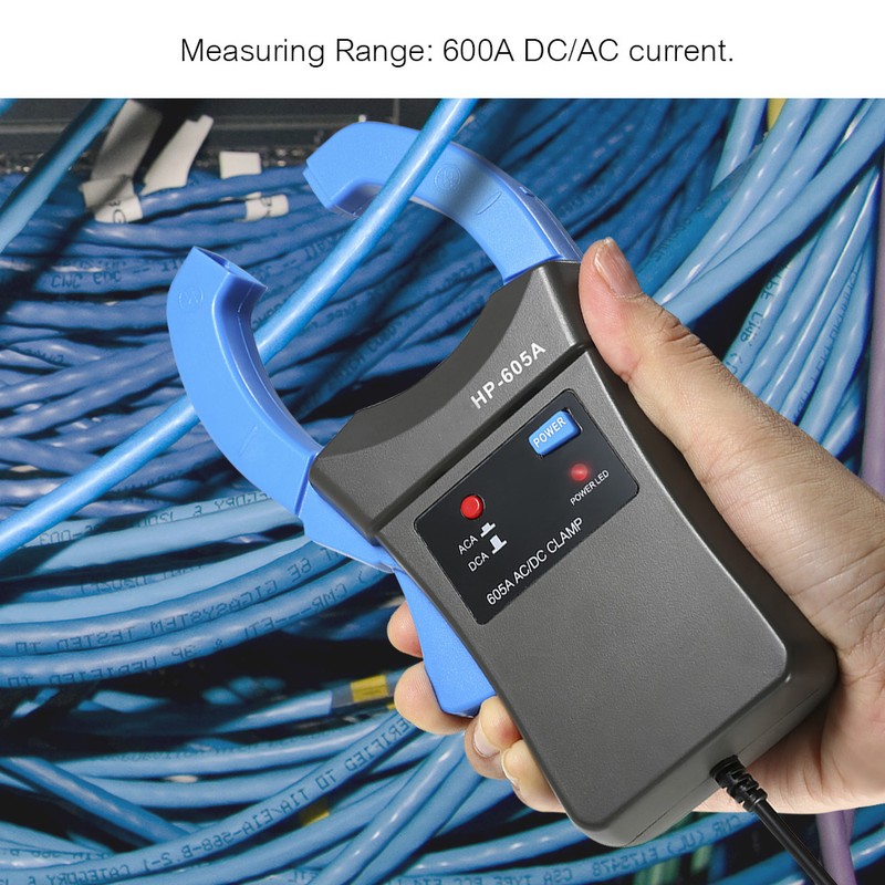 AC/DC Current Clamp Probe Tester 600A HP-605A Handheld Digital Multimeter