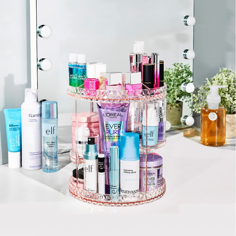 Sorbus 360 Rotating Makeup Organizer - Spinning Acrylic cosmetics organizer,