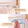 MOPALL Clothes Hangers 28 Pack, Non Slip PVC Coating Metal