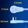 Maximm Cable 30 Feet 14Awg 360° Rotating Flat Plug Extension