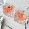 WAIT FLY Glass Heart-shaped Candy & Dessert Bowl - Fruit