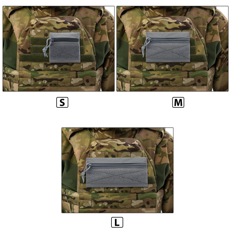 Qavctw Pack of 3 Tactical Admin Bag with Hook and