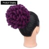 Yinmei Baibian Purple Locs Ponytail Drawstring Curl Loc Petal Bun