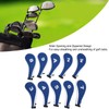 10pcs Golf Iron Head Cover with Number Printing Neoprene Zippered