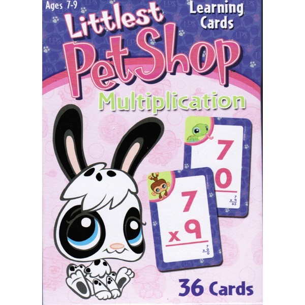 Littlest Pet Shop Learning Flash Cards - Multiplication for Ages 7-9