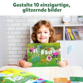 Skillmatics Art & Craft Activity - Foil Fun Animals, Dirt-Free Art for Children, Craft Kits, DIY Activity, Gifts for 4 to 9 Years