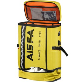 AISFA Men's Backpack, Large Capacity, Disaster Preparedness Backpack, Sports, 17 Inch PC, 2 Layers, Extendable, Shoes/Lunch Storage PC, Business Backpack, Square Type, Laptop Bag, USB Charging