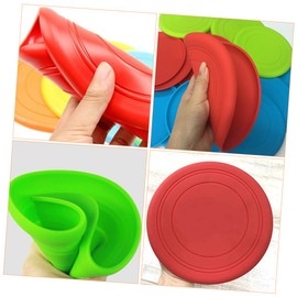 SUPVOX 5pcs Pet Flying Toys Ball Launcher for Large Dogs Dog Bumper Dog Throwing Disc Tennis Ball Launcher for Dogs Dog Obstacle Course Outdoor Toys Australia Silica Gel Chew