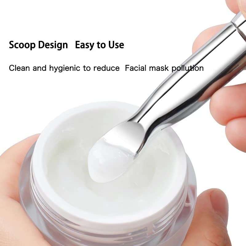 Face Mask Brush 2Pcs, Jrsoul He Face Mask Applicator Double-Ended,