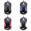 Optische Maus, USB, kabelgebunden, tragbar, für Laptop, Notebook, MacBook, Schwarz
