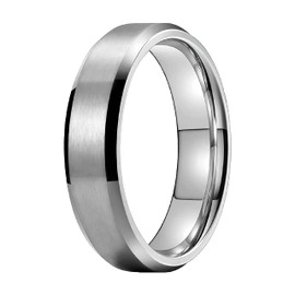 CLEPSIDRA® Set 1 Anillos Hombre Clasicos de Acero Inoxidable. Anillos de Mujer Resistentes y Elegantes. Regalos y Accesorios para Toda ocasion. Anillos para Uso Diario. Joyeria de Moda. Jewerly. Gift (7, APOLO, PLATEADO)