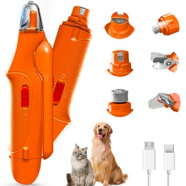 CATPICK 2-in-1 Cat Nail Clippers & Dog Nail Clippers Trimmers for Large Medium Small Dogs Cats Claw Trimmer Quick Sensor and Safety Guard USB Rechargeable with 2 LED Lights Dogs Nail Trimmer