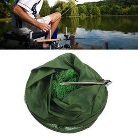 VBESTLIFE Foldable Fishing Net Cage, Fishing Cage, Portable Scratch Protection, Floating Wire, Fishing Basket for Fishing Accessories (S)