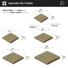 Furndiy Felt Furniture Pads for Hardwood Floors, Self-Adhesive Felt Pad