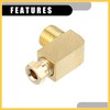 REPAIROCK 1 Pc M10x1 Universal 90 Degree Elbow Brass Fitting