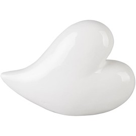 mica Living Dekoherz - aus Keramik - 9 x 3,5 x 6,5 cm - leuchtenden Farbe weiß