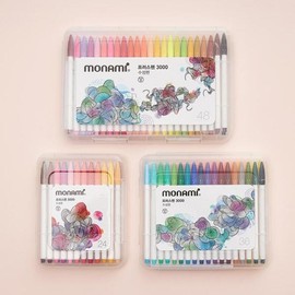 Plus Pen Set 48 Colors, 48 ​​Pens Monami / 플러스펜세트48색 48자루 모나미