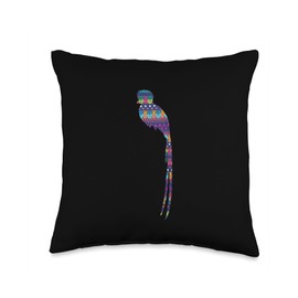 Quetzal Guatemala Chapin Antigua Tikal Tradicional Maya 502 Throw Pillow