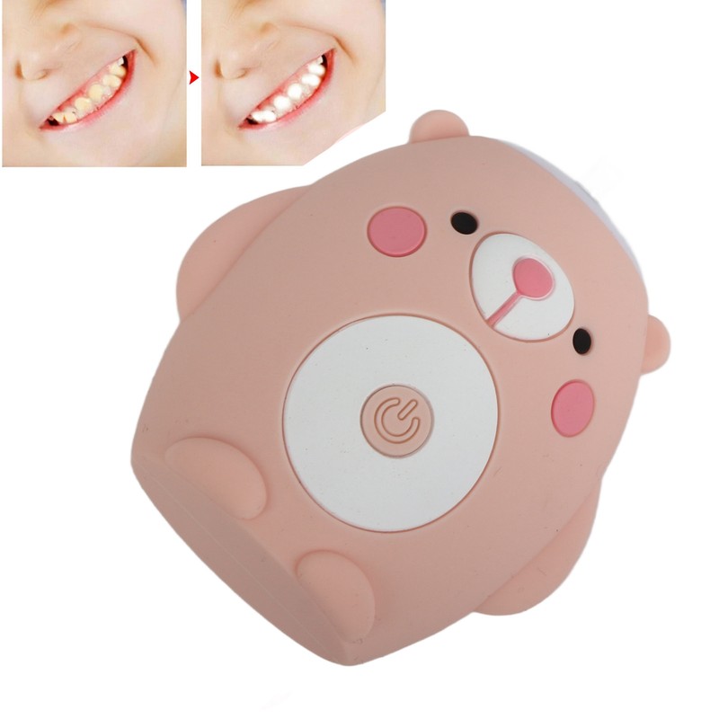 Cute Cartoon Bear Pattern U Shaped Automatic Toothbrush Electric Children