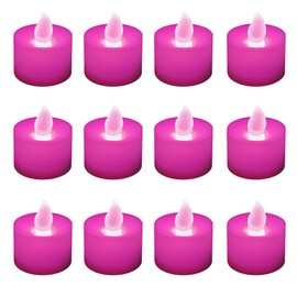 Lumabase 80512 Battery Operated Tea Light LED Tealight, Pink