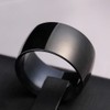 ZENSE - Black Titanium Steel Men's Ring ZR0164