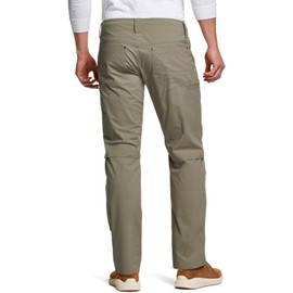 CQR Men's Vent Stretch Pants, Quick Dry Lightweight Casual Cargo Pants, Water Resistant Straight-Fit Utility Work Pants, Sedona Tan, 28W x 30L