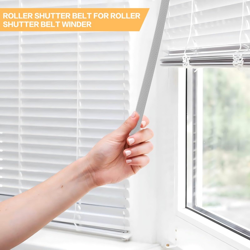 6 m Roller Shutter Strap 14 mm Grey Polypropylene Durable